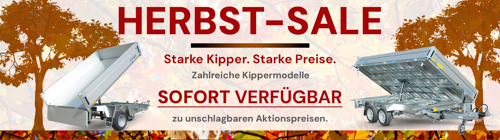 Herbstliche Angebote bei wm meyer - KW 44 Kipper zum Hammerpreis