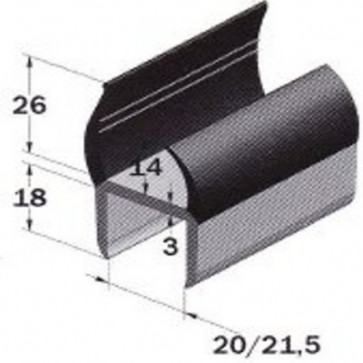 PVC- Profil 21mm