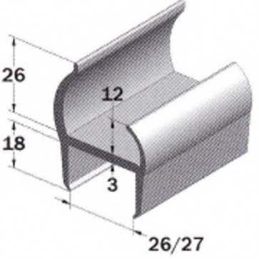 PVC- Profil 27mm