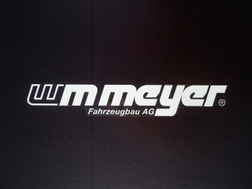 Aufkleber "WM Meyer" weiß 395x60mm