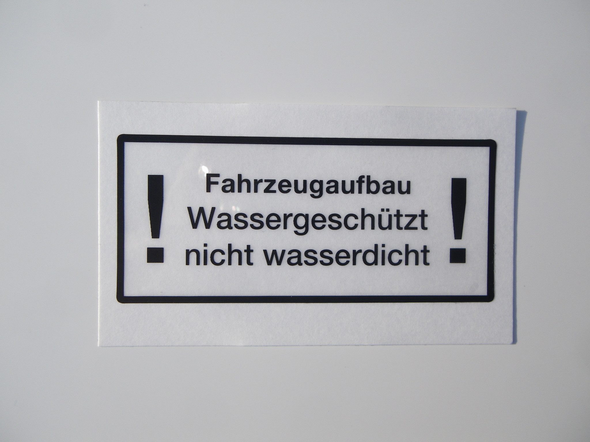 Wartungsaufkleber Auto Wartungs-Aufkleber 'Entleerung' Für