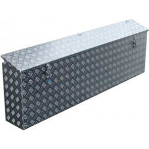 Seitenkasten Zubehör Pferdeanhänger Staubox Alu glatt - B 1780 x H 480 x T  220 mm, Seitenkästen für Pferdeanhänger, Aluminium, Staukästen