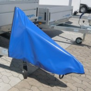 Wetterschutzhaube für Auflaufeinrichtung mit Stützradhalter