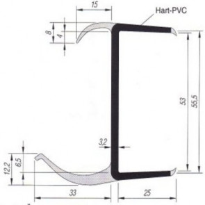 PVC- Profil 55mm