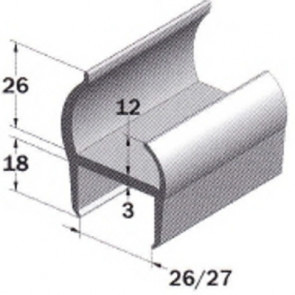 PVC- Profil 27mm