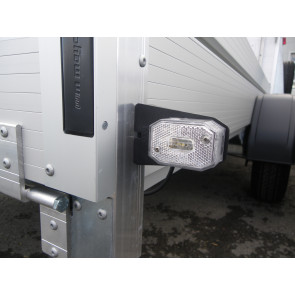 Begrenzungsleuchte weiss mit Kabel 0,5 DC und Halter