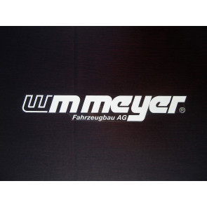 Aufkleber "WM Meyer" weiß 193x30mm