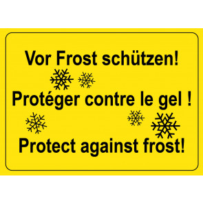 Warnaufkleber Vor Frost schützen
